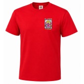St John's - PE T-shirt Red Emb